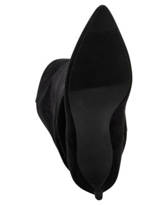 Stassi Wide-Calf Over-the-Knee Stiletto Dress Boots