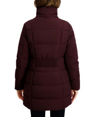 Women's Faux-Fur-Trim Hooded Puffer Coat