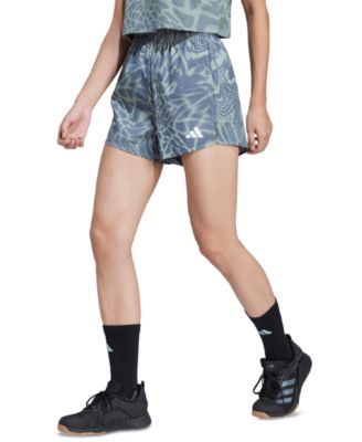 adidas - Women's French Terry Printed 3-Stripes Shorts