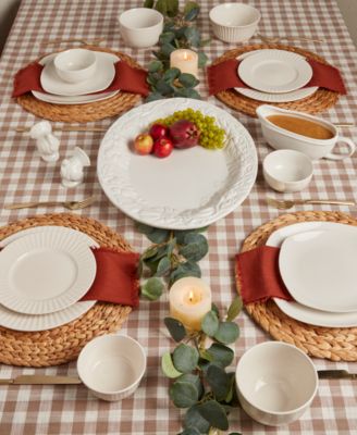 Haven Harvest Dinnerware Collection In White