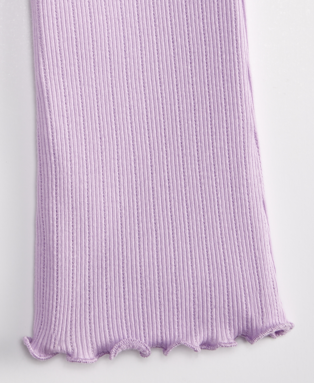 First Impressions Baby Girls Pointelle Flare Leggings In Purple
