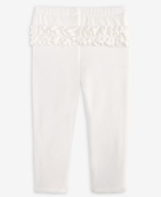 Baby Girls Mix and Match Velour Ruffle-Back Leggings, Macy's Exclusive
