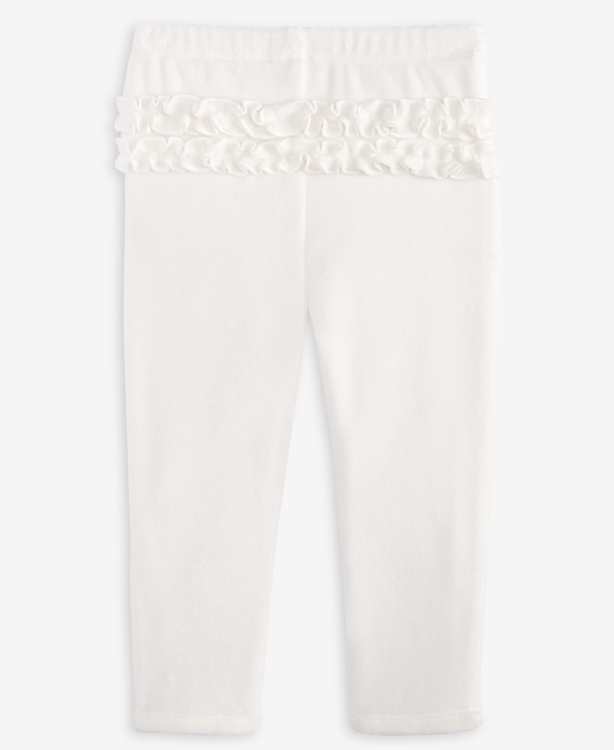 First Impressions Baby Girls Solid Velour Leggings, Created For Macy's In White