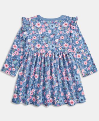 Baby Girls Long Sleeve Floral Print Dress
