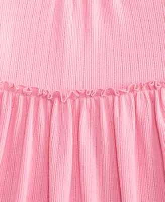 Baby Girls Long-Sleeve Solid Pointelle Dress, Macy's Exclusive