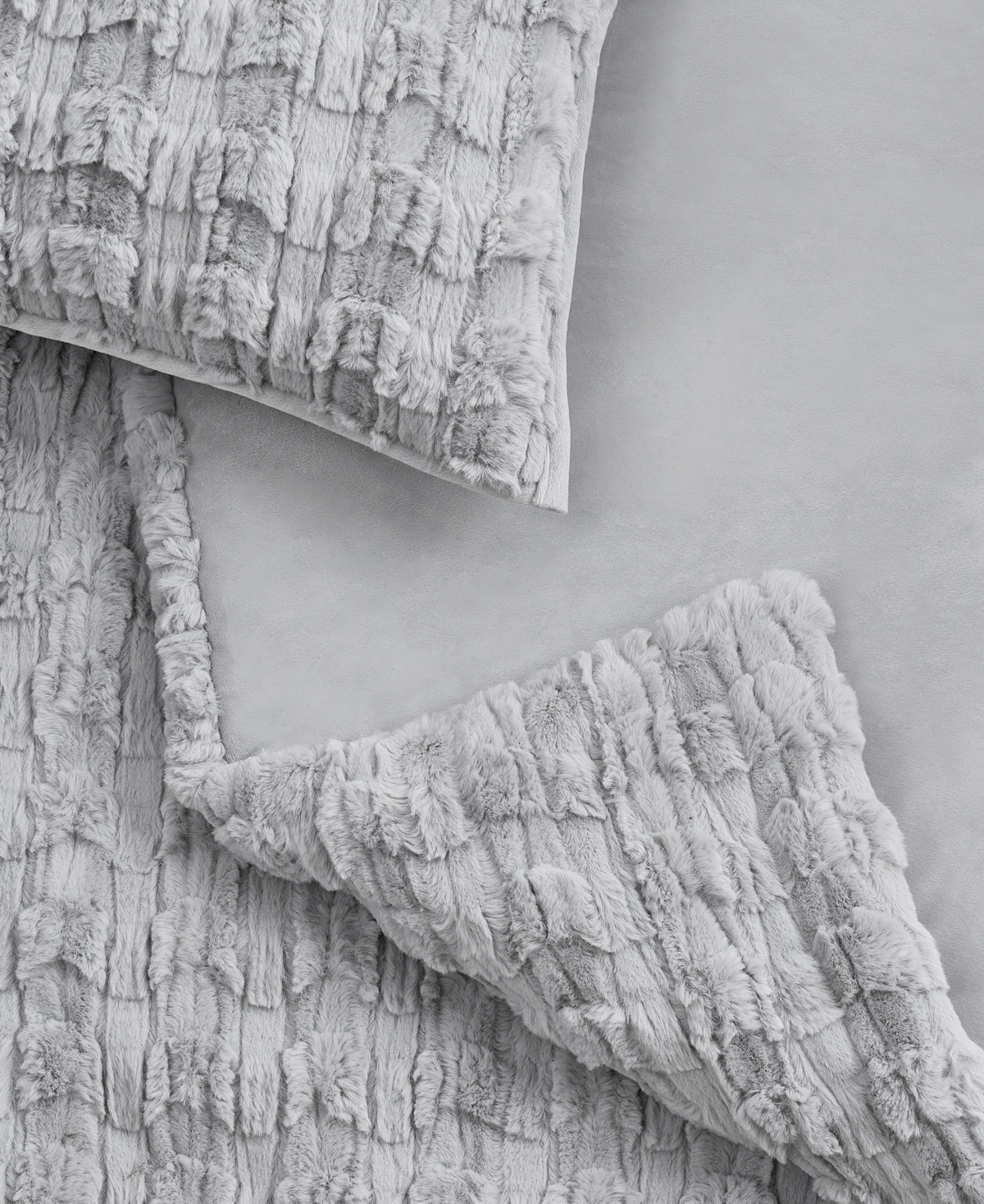 Ugg Denai Plush Reversible 3-pc. Comforter Set, King In Gray