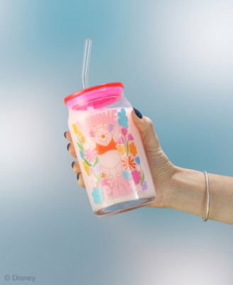 Pooh and Friends Can Tumblers with Lids and Straws, Set of 4