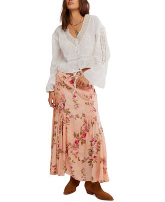 Free People - Women's Rowan Floral-Print Maxi Skirt