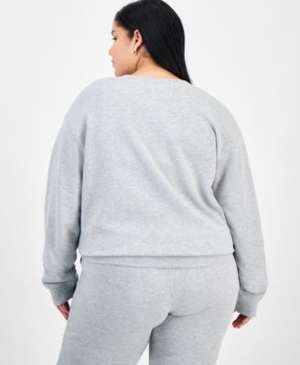 Trendy Plus Size Grinch Wreath Graphic Sweatshirt