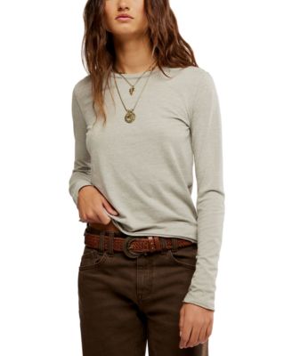 Free People - Women's Nova Crewneck Long-Sleeve Top