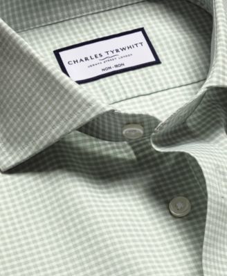Men's Non-Iron Gingham Dress Shirt
