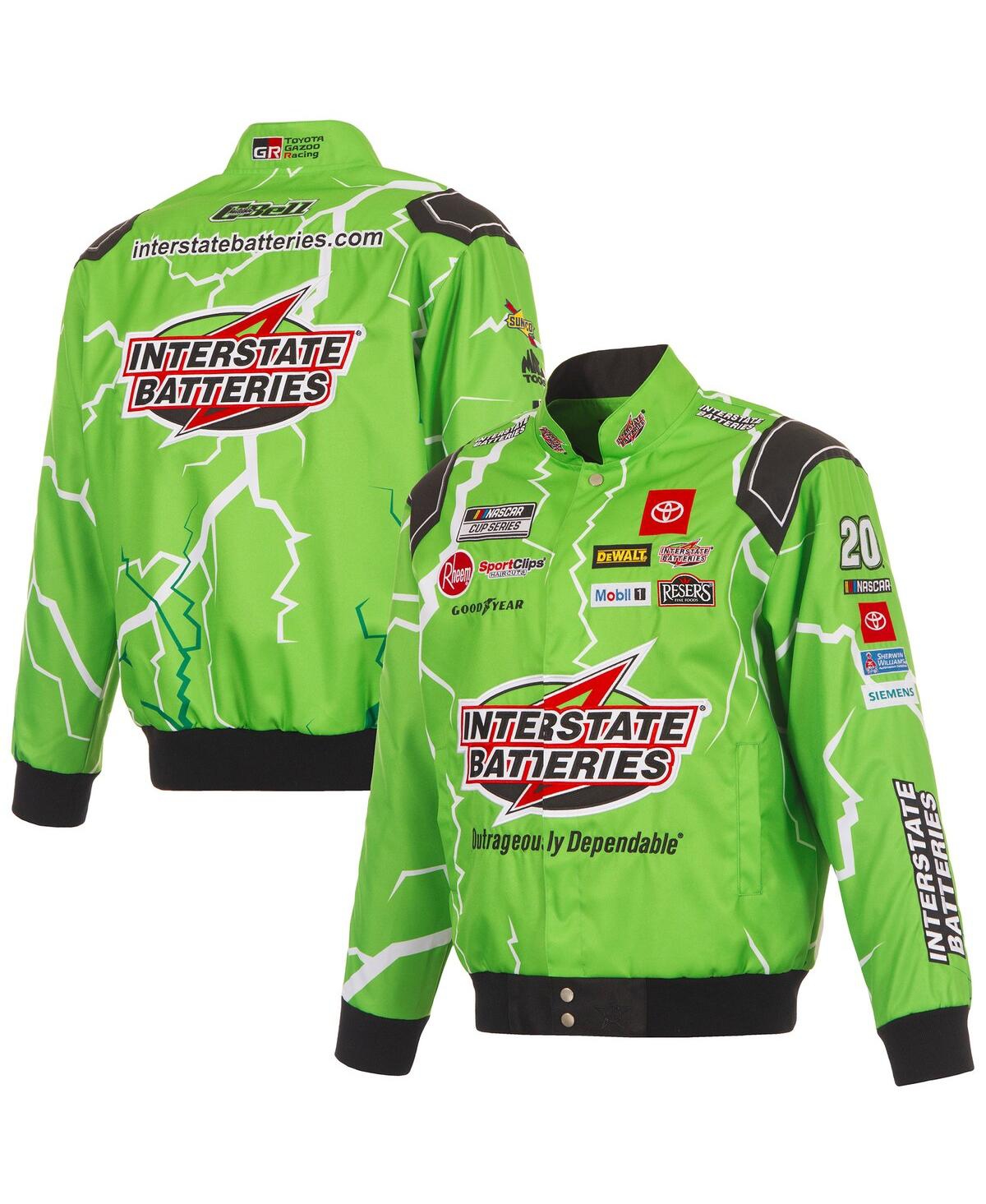 Men's Green Christopher Bell Interstate Batteries Full-Snap Twill Uniform Jacket - Green