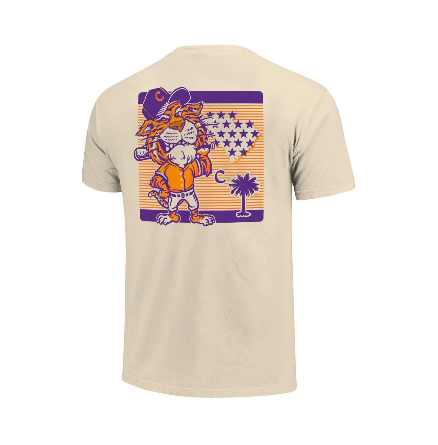 Мужская футболка Image One Cream Clemson Tigers Palmetto C Baseball — фото 3