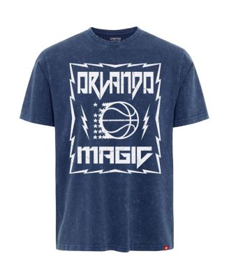 Men's and Women's Blue Orlando Magic Rock Roll Collection Angus Premium Mineral Wash T-Shirt