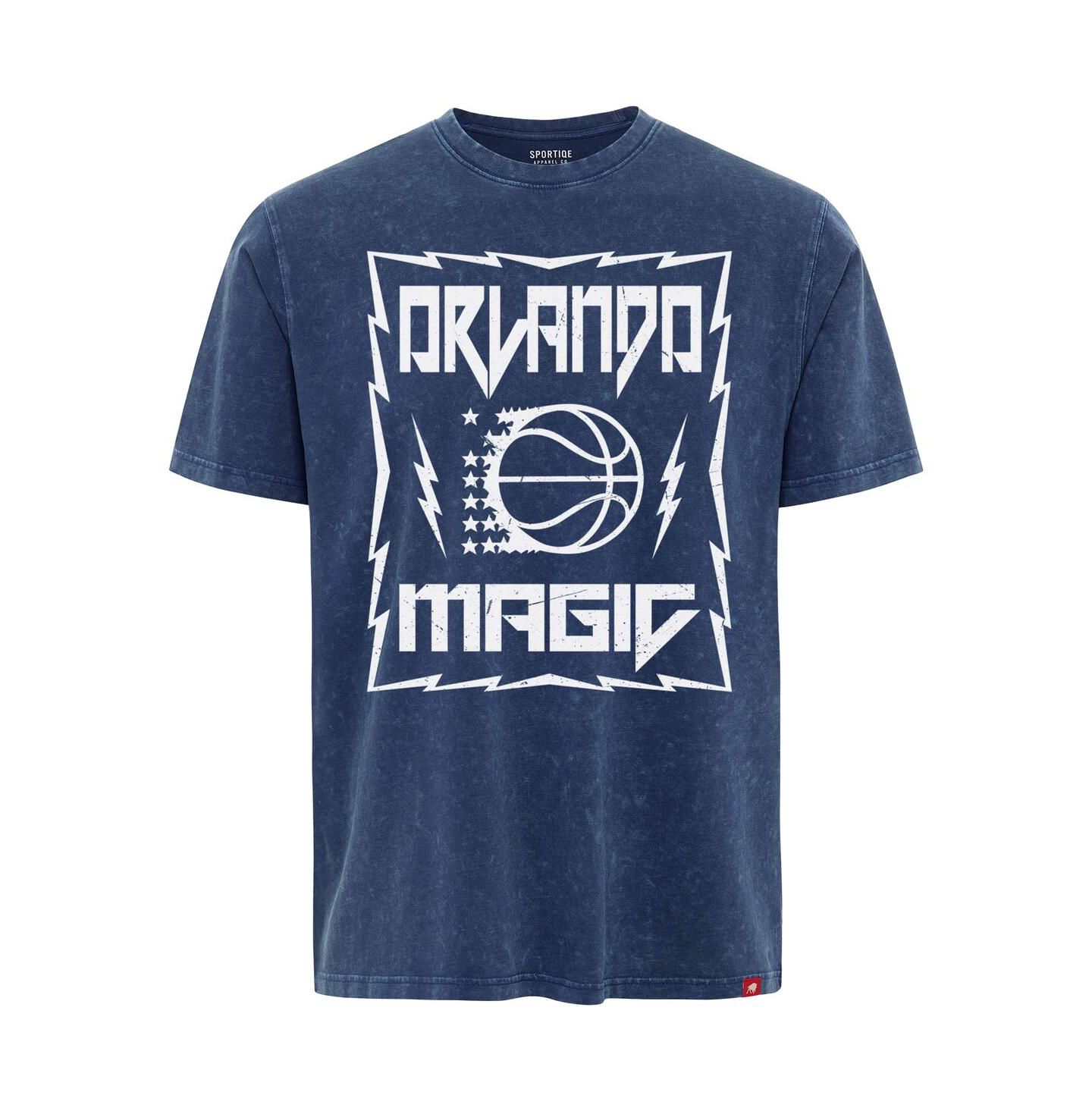 Футболка Sportiqe Blue Orlando Magic Rock Roll Collection Angus Premium Mineral Wash — фото 2