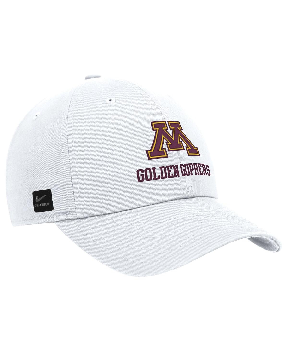 Nike Men's White Minnesota Golden Gophers 2025 On-field Club Adjustable Hat In White