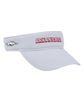 Men's White Arkansas Razorbacks 2025 On-Field Ace Performance Adjustable Visor Hat