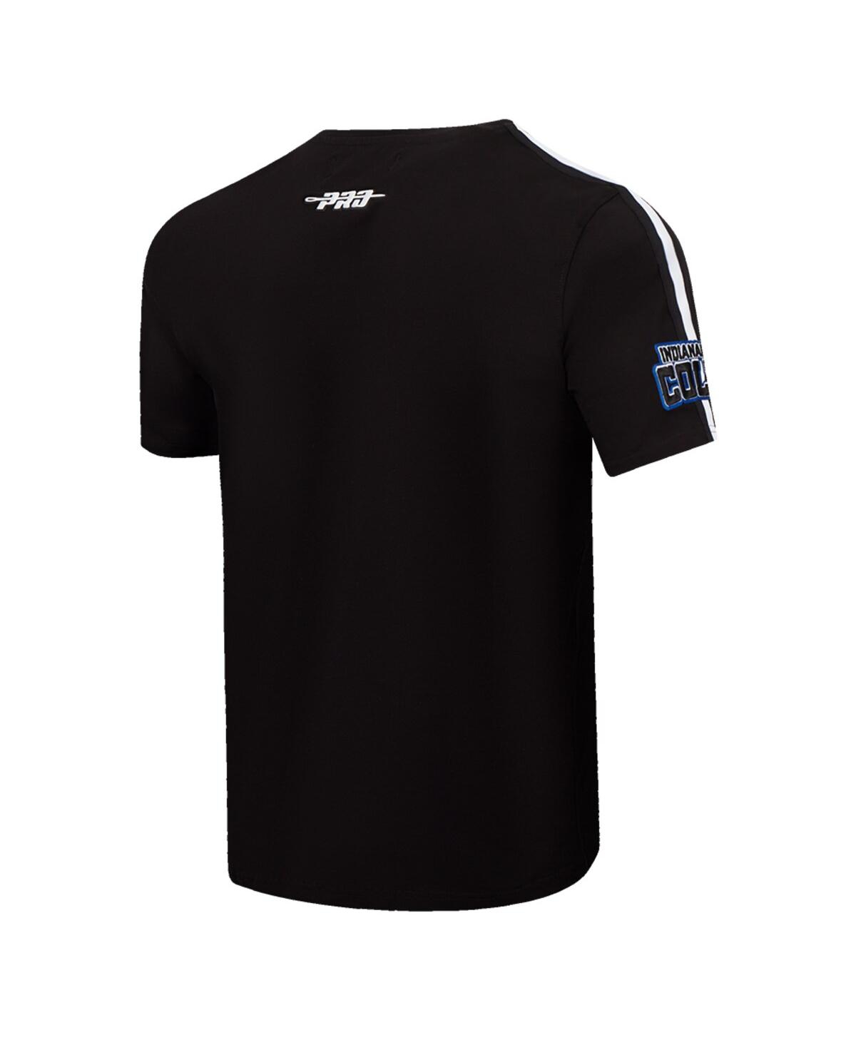 Pro Standard Men's And Women's Black Indianapolis Colts Indiana Nights Colts Shoulder Stripe T-shirt In Black