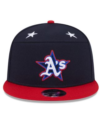 Men's Navy/Red Athletics 2025 MLB All-Star Game Workout Side Patch 9FIFTY Snapback Hat