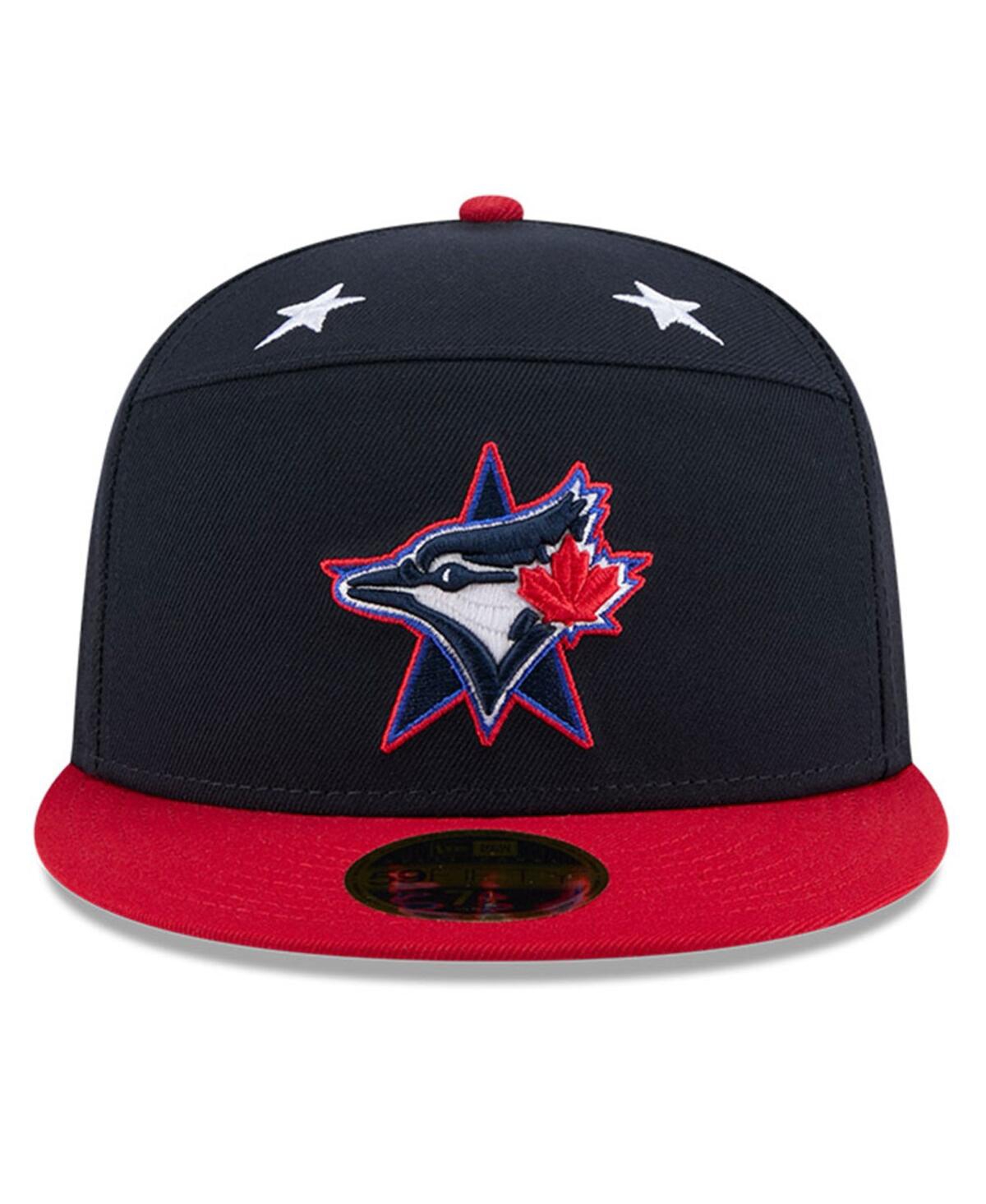 New Era Men's Navy/red Toronto Blue Jays 2025 Mlb All-star Game Workout Side Patch 59fifty Fitted Hat In Multi
