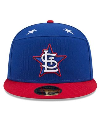 Men's Blue/Red St. Louis Cardinals 2025 MLB All-Star Game Workout Side Patch 59FIFTY Fitted Hat