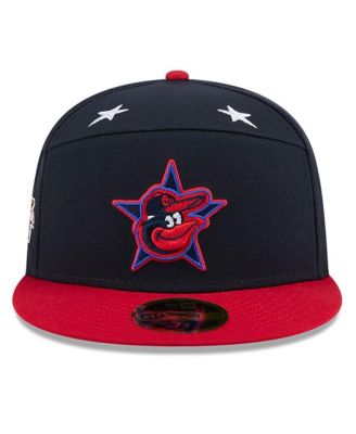 Men's Navy/Red Baltimore Orioles 2025 MLB All-Star Game Workout Side Patch 59FIFTY Fitted Hat