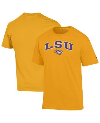 Champion - Men's&nbsp;Gold LSU Tigers Arch Over Logo T-Shirt