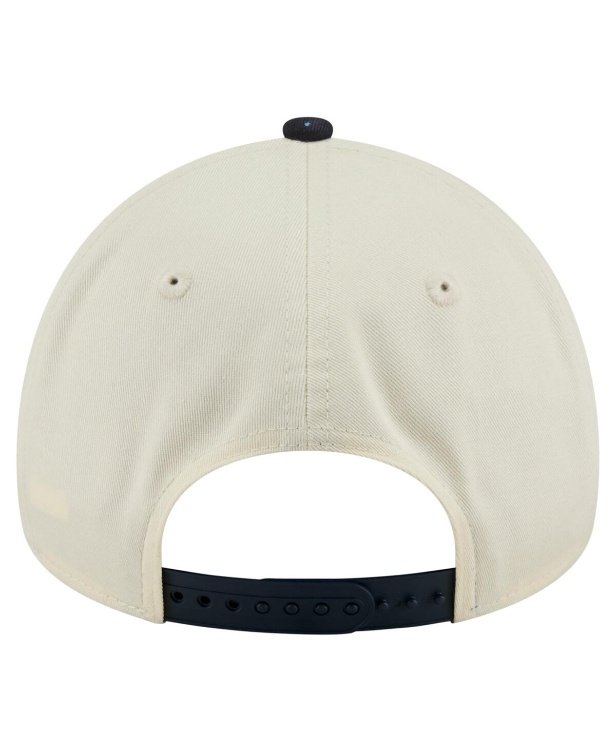 New Era Men's Cream Texas Rangers Speckle A-frame 9forty Adjustable Hat In White