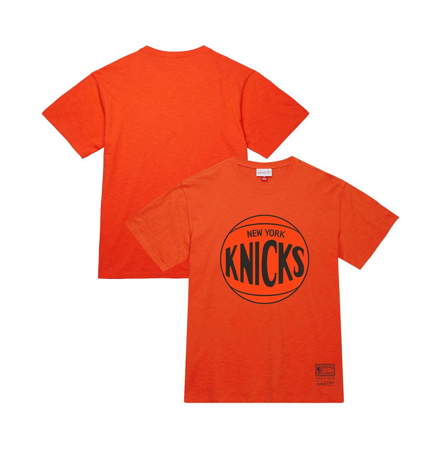 Футболка Mitchell & Ness Orange New York Knicks Hardwood Classics MVP Logo — фото 1