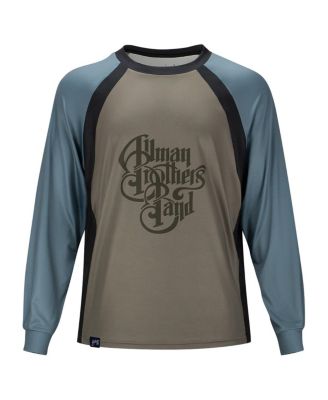 Men's and Women's Brown the Allman Brothers Band Wordmark Raglan Long Sleeve Swim Shirt