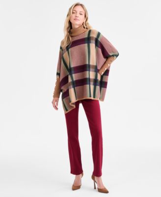 Women's Drop Shoulder Turtle Neck Sweater