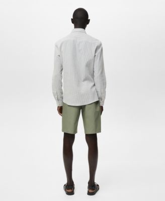 Men's Regular-Fit Stripe-Textured Shirt