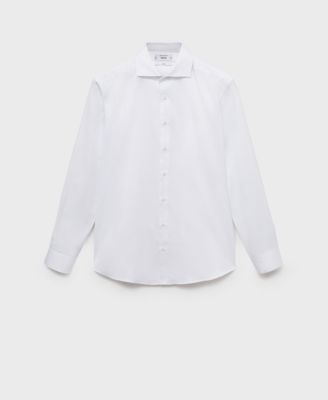 Men's Slim Fit Cotton Striped Dress Shirt