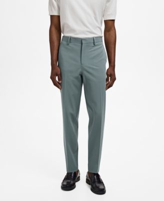 MANGO - Men's Stretch Fabric Super Slim-Fit Suit Trousers