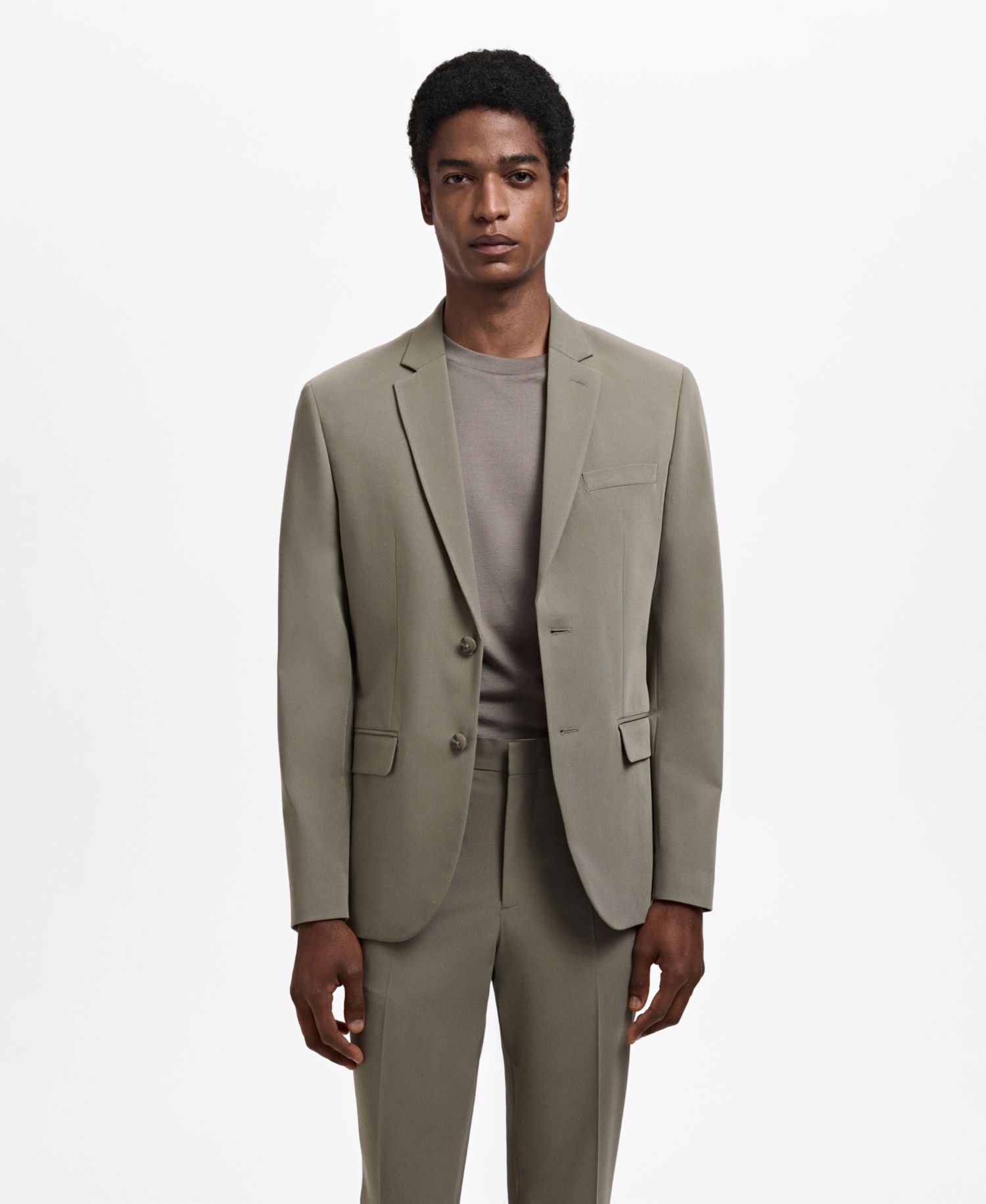 Men's Stretch-Fabric Super Slim-Fit Suit Jacket
