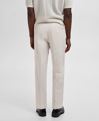 Men's Pleated Linen Lyocell Pants