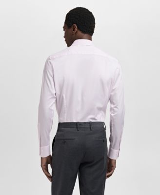 Men's Cotton Slim-Fit Dress Shirt