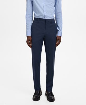 MANGO - Men's Stretch Fabric Super Slim-Fit Suit Trousers