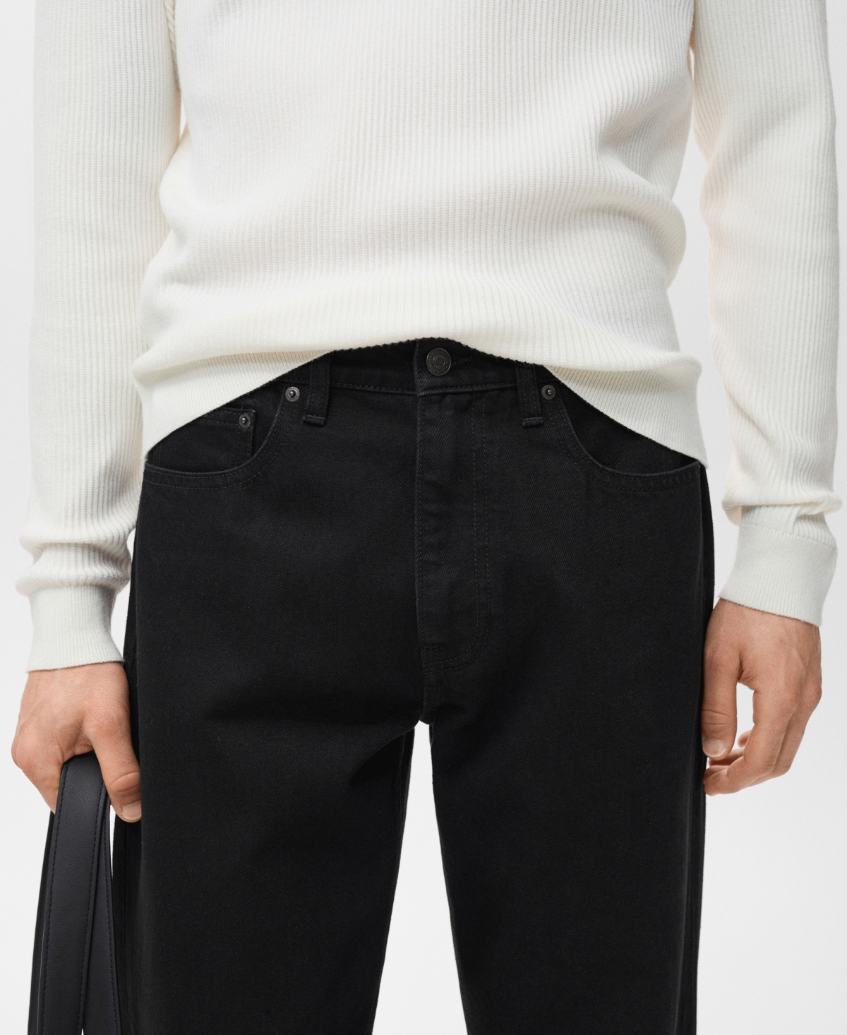 Mango Jude Skinny Jeans In Black