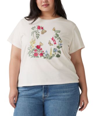 Levi's - Plus Size Perfect Rose Garden Logo T-Shirt