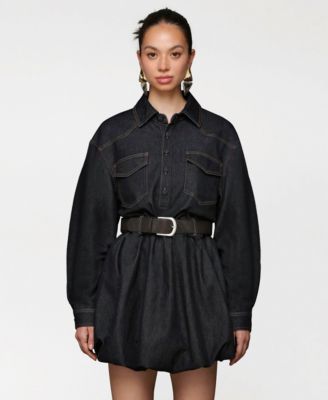 Women's Collar Long-Sleeve Shirtdress
