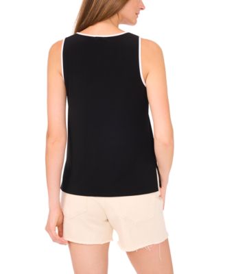 Women's Sleeveless Keyhole Top