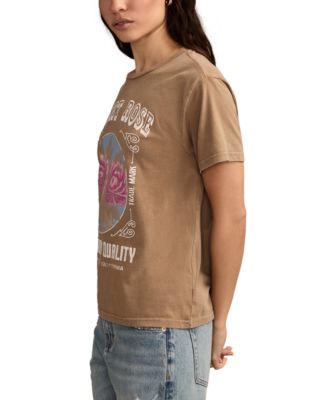 Women's Desert Rose Cotton Boyfriend T-Shirt
