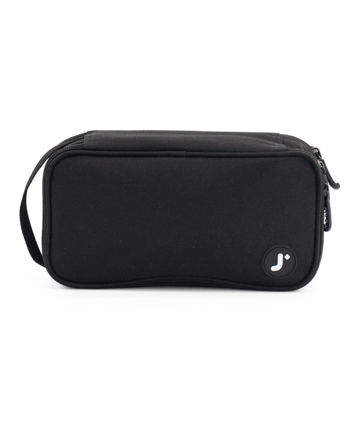 Doodle Pencil Case with Organizational Pockets and Handle Strap - Pixel checkers