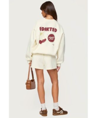 Women's Cherry Babe Sweat Shorts