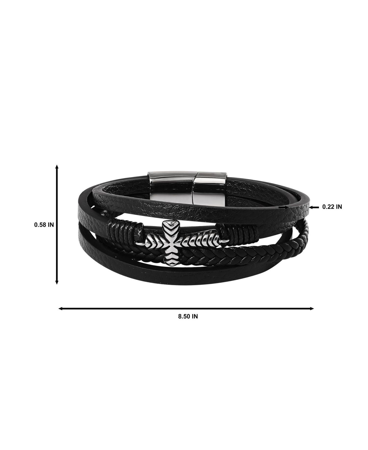 4 Row Cross Bracelet