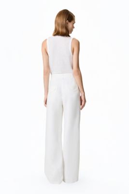 Women's Wide-Leg Linen Pants