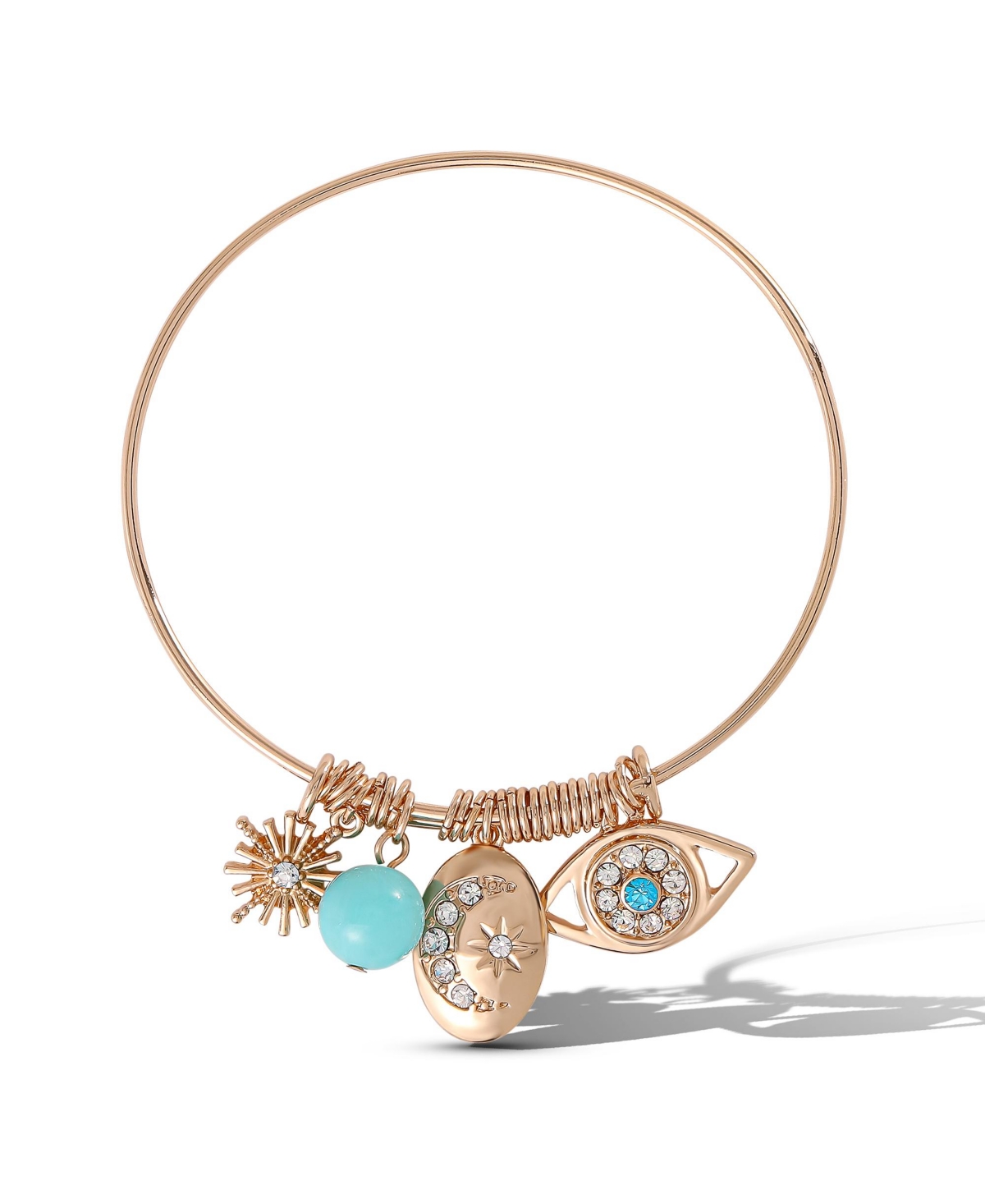 Turquoise Evil Eye Bracelet - Gold