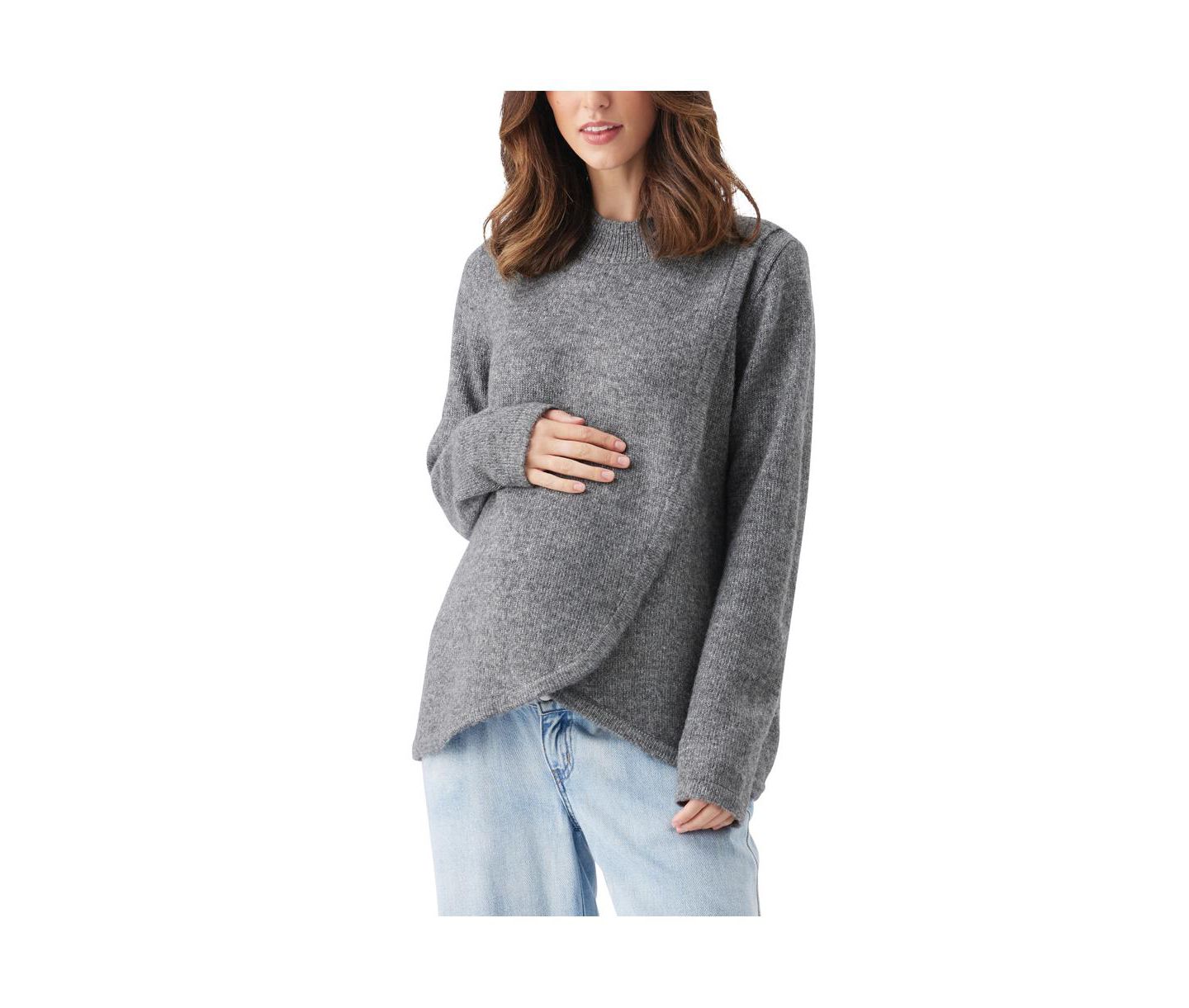 Джемпер для кормящих Ripe Maternity Addison для беременных, цвет: Угольный — фото 1