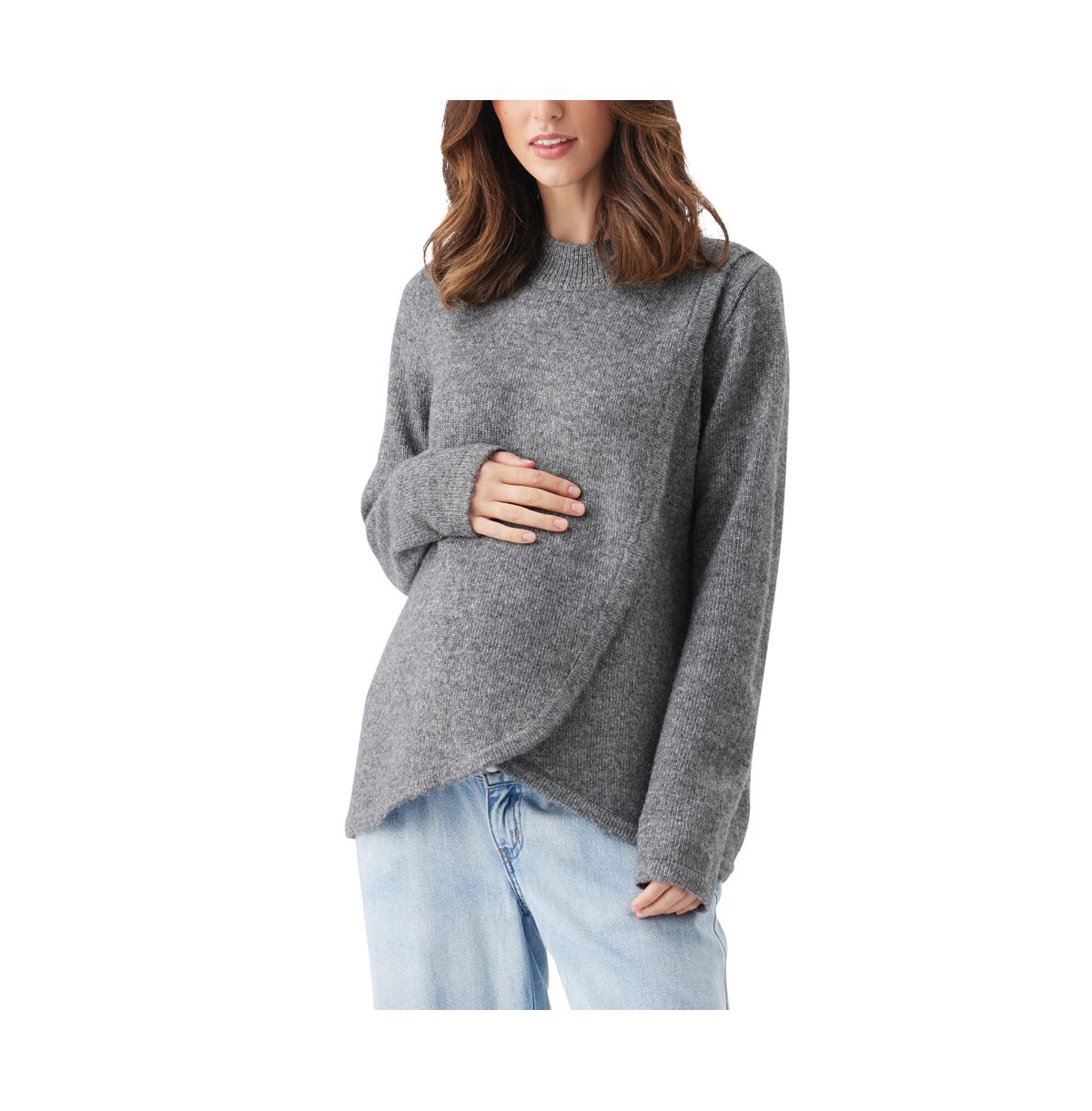 Maternity Ripe Addison Nursing Knit - Charcoal